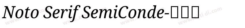 Noto Serif SemiConde字体转换